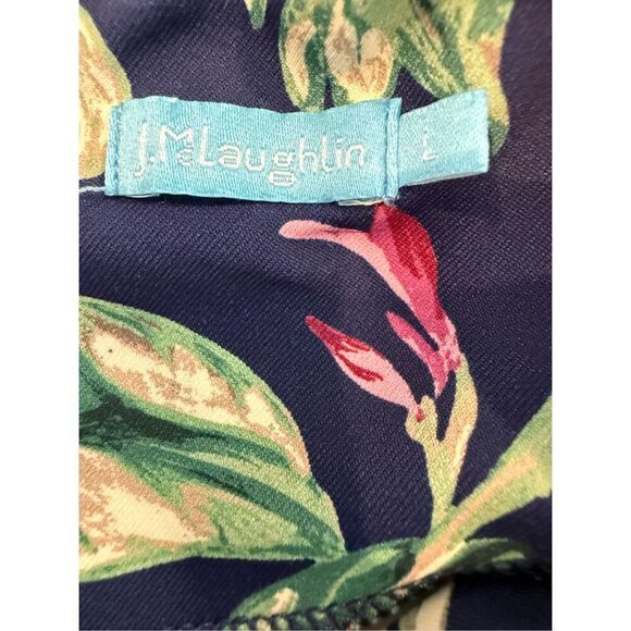 J.McLaughlin Sophia Dress in Flamingo Palm - size L - Picture 5 of 8